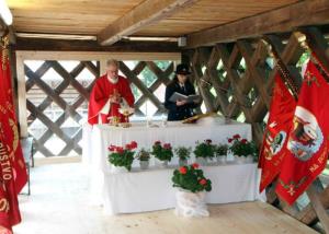 Florjanova maša za gasilce na kozolcu