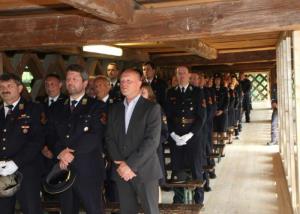 Florjanova maša za gasilce na kozolcu