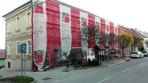 Obnova fasade na Občinski stavbi v Braslovčah