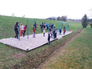 Street workout tudi na Žovneškem jezeru