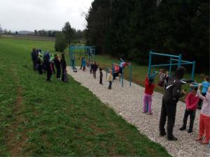 Street workout tudi na Žovneškem jezeru