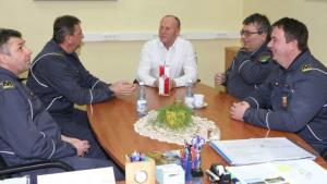 Predstavniki gasilske zveze Žalec in gasilskih poveljstev obiskali župane