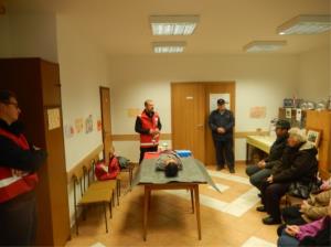 Prikaz postopka oživljanja v Trnavi