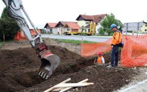Gradnja krožišča v Malih Braslovčah