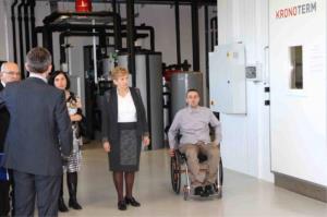 Ministrica Irena Majcen na obisku v podjetju Termo-tehnika
