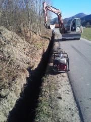 Gradnja tlačnega povezovalnega kanala na odseku Kaplja vas – Grajska vas