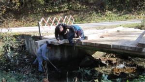 Obnova mostu Mrzelj v Grajski vasi