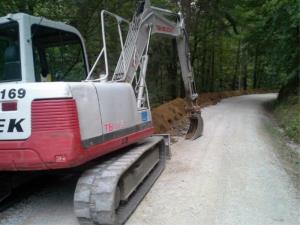 Gradnja vodovoda na Dobrovljah – odsek B