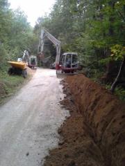 Gradnja vodovoda na Dobrovljah – odsek B