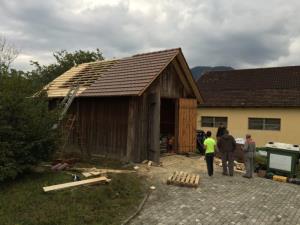 Obnova lesene ute v Grajski vasi