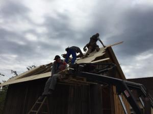 Obnova lesene ute v Grajski vasi