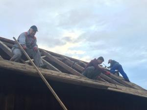 Obnova lesene ute v Grajski vasi