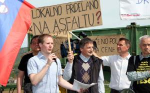 Ob dnevu Zemlje shod proti gradnji ceste po trasi F2-2