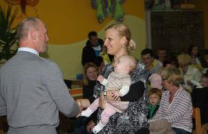 Župan z novorojenčki