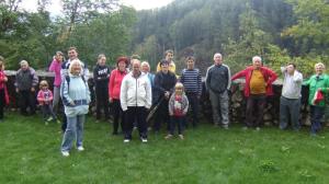 Člani Medobčinskega društva SOŽITJE Žalec na gradu Žovnek