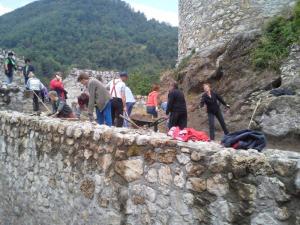 Živahno nedeljsko dopoldne na Žovneškem gradu