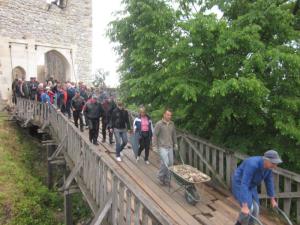 Živahno nedeljsko dopoldne na Žovneškem gradu